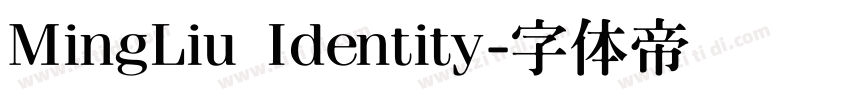 MingLiu Identity字体转换